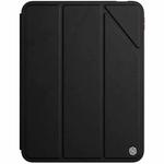 For iPad 10th Gen 10.9 2022 NILLKIN PC + TPU Horizontal Flip Leather Tablet Case with Holder(Black)