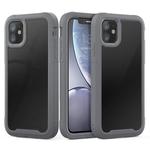 For iPhone 11 Transparent Series Frame TPU + PC Dust-proof Scratch-proof Drop-proof Protective Case(Grey)