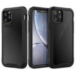 For iPhone 11 Pro Max Transparent Series Frame TPU + PC Dust-proof Scratch-proof Drop-proof Protective Case(Black)