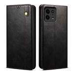 For Xiaomi 13 Pro Oil Wax Crazy Horse Texture Leather Phone Case(Black)