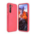 For Samsung Galaxy S23 5G 3 in 1 Solid Color Shockproof Protective Phone Case(Rose Red)
