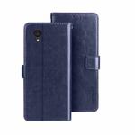 For Alcatel 1 Ultra idewei Crazy Horse Texture Leather Phone Case(Dark Blue)