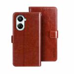 For Huawei nova 10 SE idewei Crazy Horse Texture Leather Phone Case(Brown)