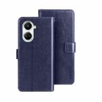 For Huawei nova 10 SE idewei Crazy Horse Texture Leather Phone Case(Dark Blue)