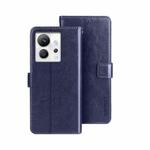 For Infinix Zero Ultra 5G idewei Crazy Horse Texture Leather Phone Case(Dark Blue)