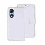 For OPPO A58 5G idewei Crazy Horse Texture Leather Phone Case(White)