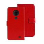 For Oukitel C19 Pro idewei Crazy Horse Texture Leather Phone Case(Red)