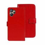 For Realme 10 5G idewei Crazy Horse Texture Leather Phone Case(Red)