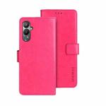 For Tecno Pova 4 idewei Crazy Horse Texture Leather Phone Case(Rose Red)