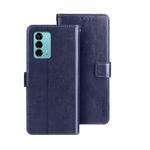 For ZTE Blade A72 4G idewei Crazy Horse Texture Leather Phone Case(Dark Blue)