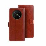 For Honor X40 GT idewei Crazy Horse Texture Leather Phone Case(Brown)