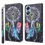 For OPPO A17 3D Painted Leather Phone Case(Colorful Dreamcatcher)