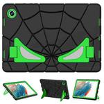 For Samsung Galaxy Tab A8 10.5 2021 Silicone + PC Shockproof Protective Tablet Case(Black+Green)