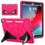 For iPad 10.2 2021 / 2020 / 2019 Silicone + PC Shockproof Protective Tablet Case (Black Pink)