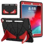 For iPad 10.2 2021 / 2020 / 2019 Silicone + PC Shockproof Protective Tablet Case (Black Red)