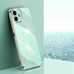 For Honor Play6C 5G XINLI Straight 6D Plating Gold Edge TPU Shockproof Case(Mint Green)