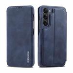 For Samsung Galaxy S23 5G LC.IMEEKE Hon Ancient Series Flip Leather Phone Case(Blue)