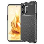 For OPPO Reno9 / Reno9 Pro Carbon Fiber Texture Shockproof TPU Phone Case(Black)