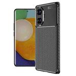 For Realme 10 Pro+ Carbon Fiber Texture Shockproof TPU Phone Case(Black)