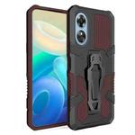 For OPPO A17 Armor Warrior Shockproof PC + TPU Phone Case(Brown)