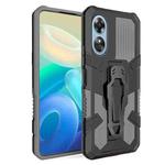 For OPPO A17 Armor Warrior Shockproof PC + TPU Phone Case(Grey)