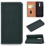 For Xiaomi Redmi K20 Solid Color Frosted Magnetic Horizontal Flip Leather Case with Card Slots & Holder(Green)