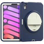 For iPad mini 6 Shockproof TPU + PC Tablet Case(Cream+Navy Blue)