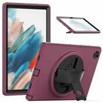 For Samsung Galaxy Tab A8 10.5 2022 Shockproof TPU + PC Tablet Case(Black+Rose Red)