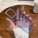 For iPhone 13 Pro Max Glitter Powder Transparent TPU Phone Case(Blue)