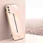 For vivo iQOO Pro XINLI Straight 6D Plating Gold Edge TPU Phone Case(Pink)
