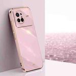 For vivo X80 XINLI Straight Edge 6D Electroplate TPU Phone Case(Cherry Purple)