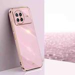 For vivo X Note XINLI Straight 6D Plating Gold Edge TPU Phone Case(Cherry Purple)