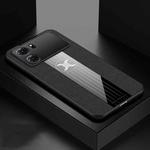 For OPPO K10 XINLI Stitching Cloth Textue Shockproof TPU Phone Case(Black)