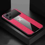 For OPPO K10 XINLI Stitching Cloth Textue Shockproof TPU Phone Case(Red)