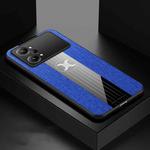 For OPPO K10 Pro XINLI Stitching Cloth Textue Shockproof TPU Phone Case(Blue)