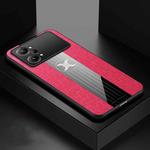 For OPPO K10 Pro XINLI Stitching Cloth Textue Shockproof TPU Phone Case(Red)