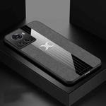 For OnePlus Ace XINLI Stitching Cloth Textue Shockproof TPU Phone Case(Grey)