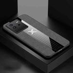 For vivo iQOO Neo 6 XINLI Stitching Cloth Textue Shockproof TPU Phone Case(Grey)