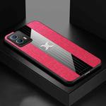 For vivo iQOO U5 XINLI Stitching Cloth Textue Shockproof TPU Phone Case(Red)