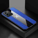 For vivo S15 XINLI Stitching Cloth Textue Shockproof TPU Phone Case(Blue)