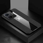 For vivo S15e XINLI Stitching Cloth Textue Shockproof TPU Phone Case(Black)