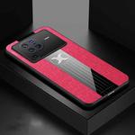 For vivo X80 Pro XINLI Stitching Cloth Textue Shockproof TPU Phone Case(Red)