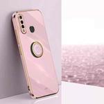For vivo Z5x XINLI Straight Edge 6D Electroplate TPU Phone Case with Ring Holder(Cherry Purple)