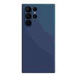 For Samsung Galaxy S23 Ultra 5G Imitation Liquid Silicone Phone Case(Blue)
