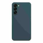 For Samsung Galaxy S23 5G Imitation Liquid Silicone Phone Case(Dark Green)