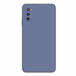 For Samsung Galaxy A03s EU Version Imitation Liquid Silicone Phone Case(Grey)