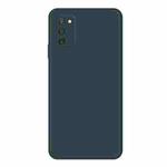 For Samsung Galaxy A03s EU Version Imitation Liquid Silicone Phone Case(Dark Green)