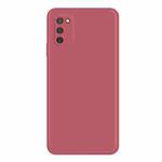 For Samsung Galaxy A03s EU Version Imitation Liquid Silicone Phone Case(Red)