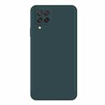 For Samsung Galaxy A22 4G Imitation Liquid Silicone Phone Case(Dark Green)