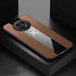 For Huawei Mate 50 XINLI Stitching Cloth Textue Shockproof TPU Phone Case(Brown)